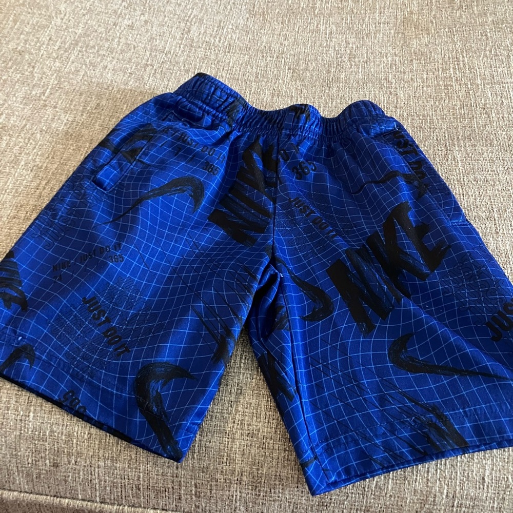 Nike Blue & Black Dry Fit Boys Shorts Size 6